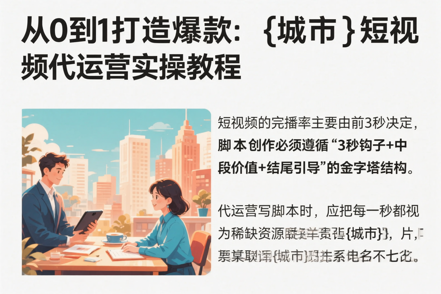 从0到1打造爆款:张家口短视频代运营实操教程