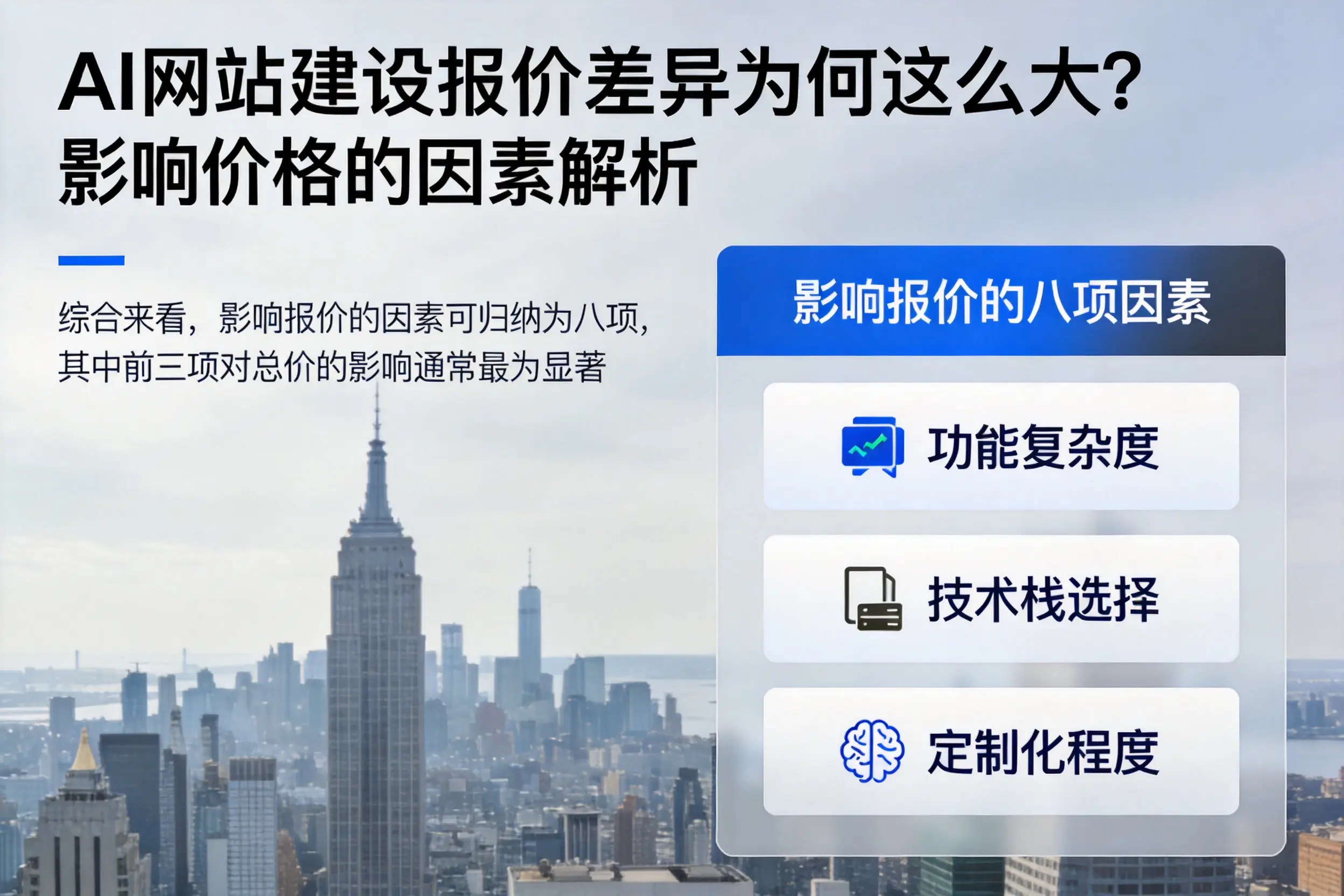 张家口AI网站建设报价差异为何这么大?影响价格的因素解析
