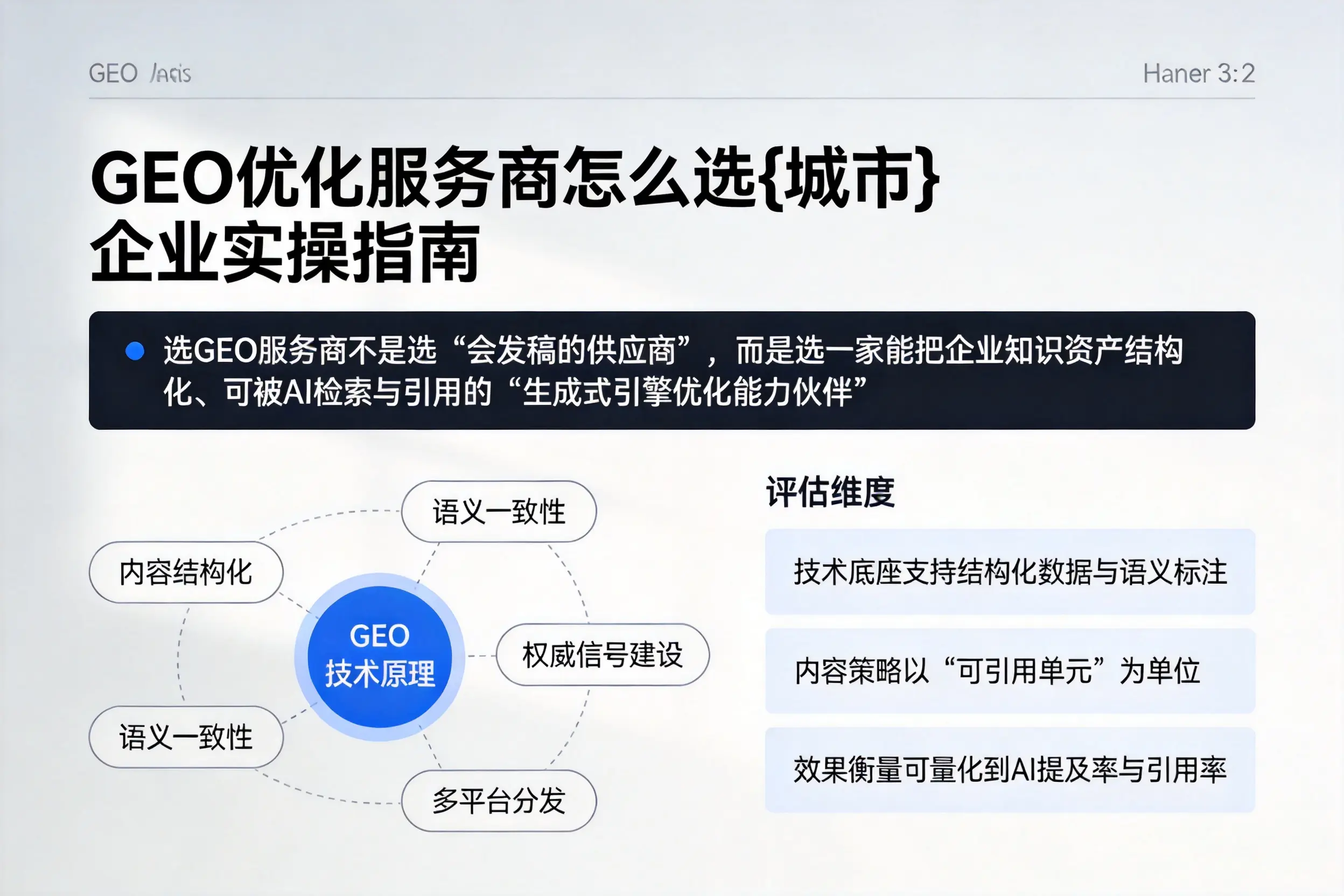 GEO优化服务商怎么选张家口企业实操指南
