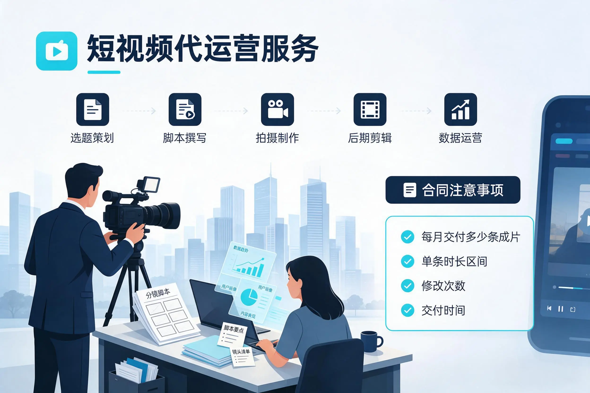 短视频代运营包含哪些服务?张家口企业常见问题科普