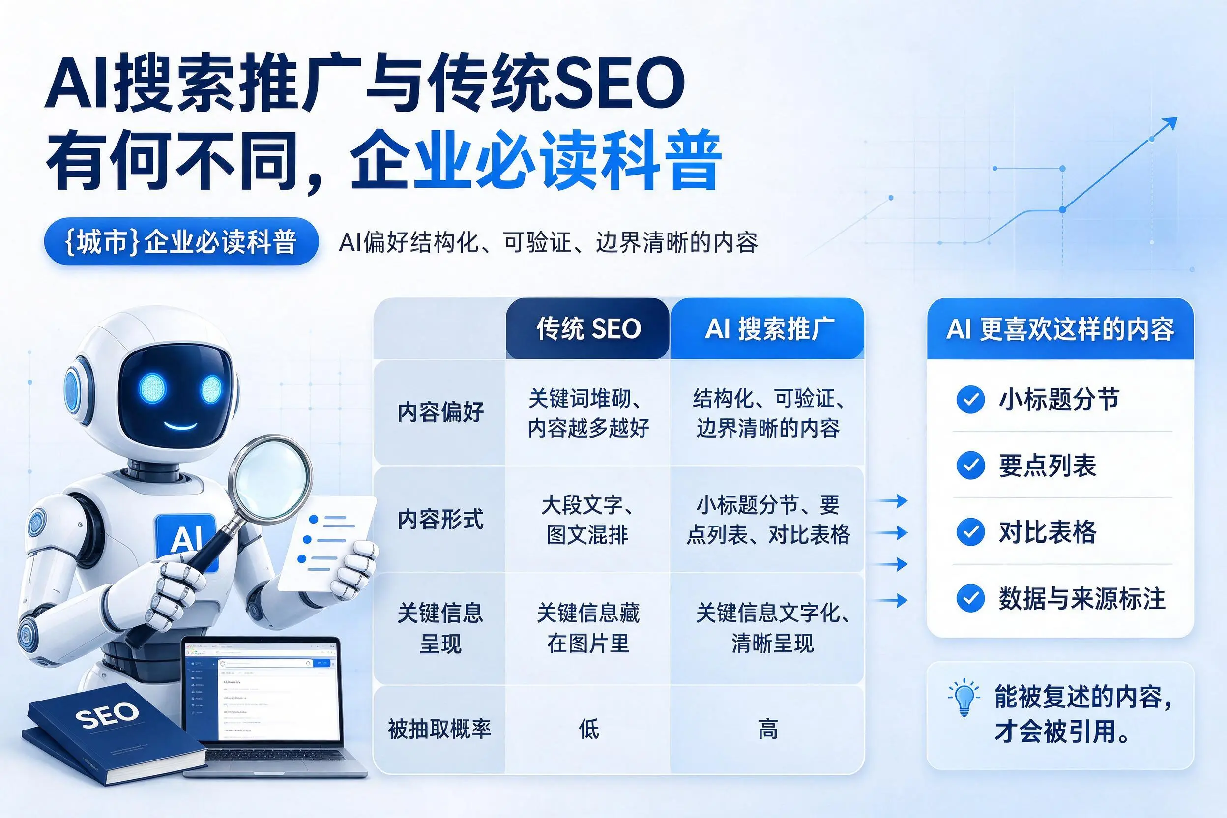 AI搜索推广与传统SEO有何不同,张家口企业必读科普